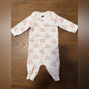 Adorable Cream and Pink Onesie